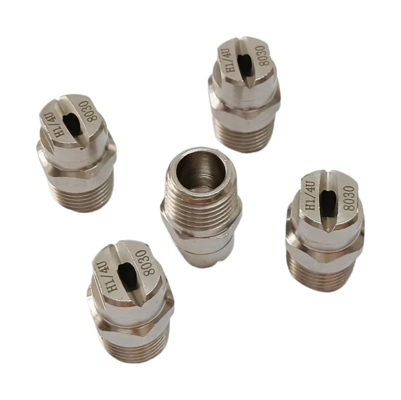 Flat Fan Spray Tip, Flat Fan Nozzle 1/4 BSPT 80 Degree Stainless Steel(8020)