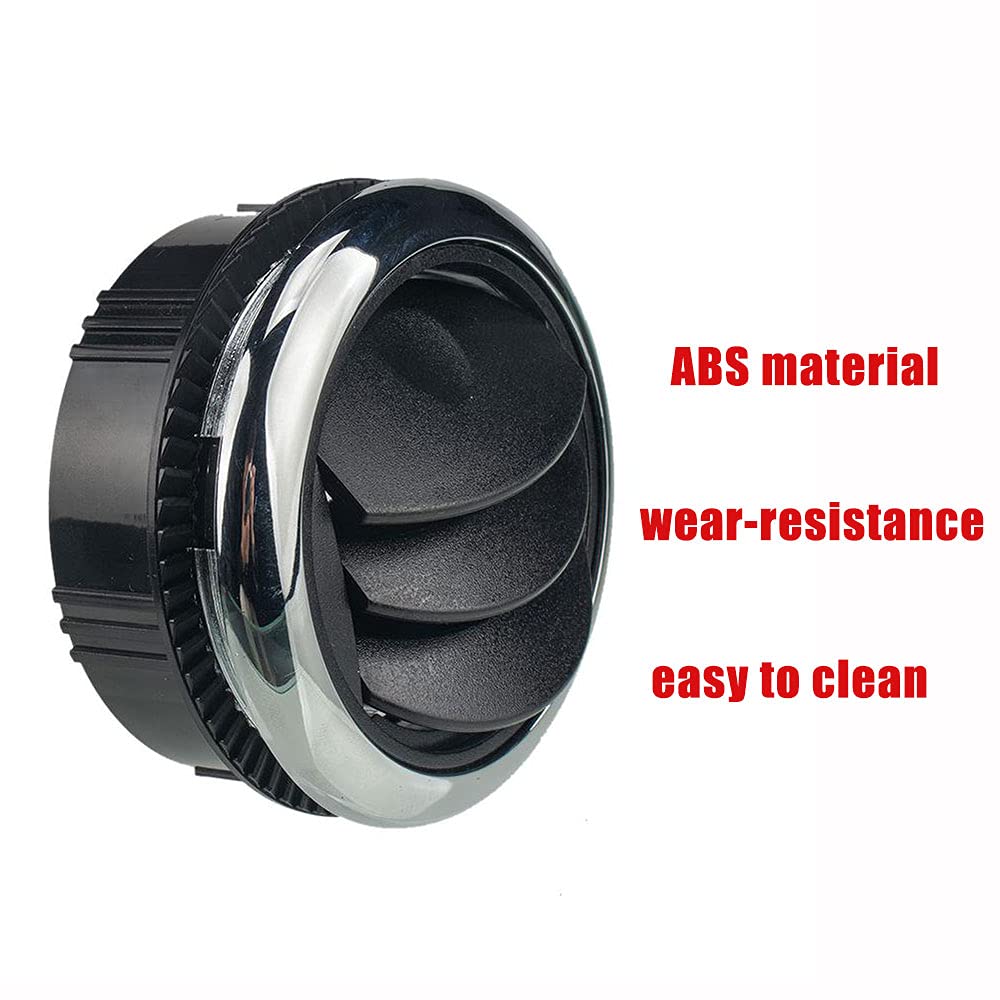 2pc Universale Rotonda Aria di Sfiato Aria Condizionata Ventilatore Soffitto, Auto Vent Dashboard Aria Condizionata Deflettore per Auto RV Bus Caravan Camper