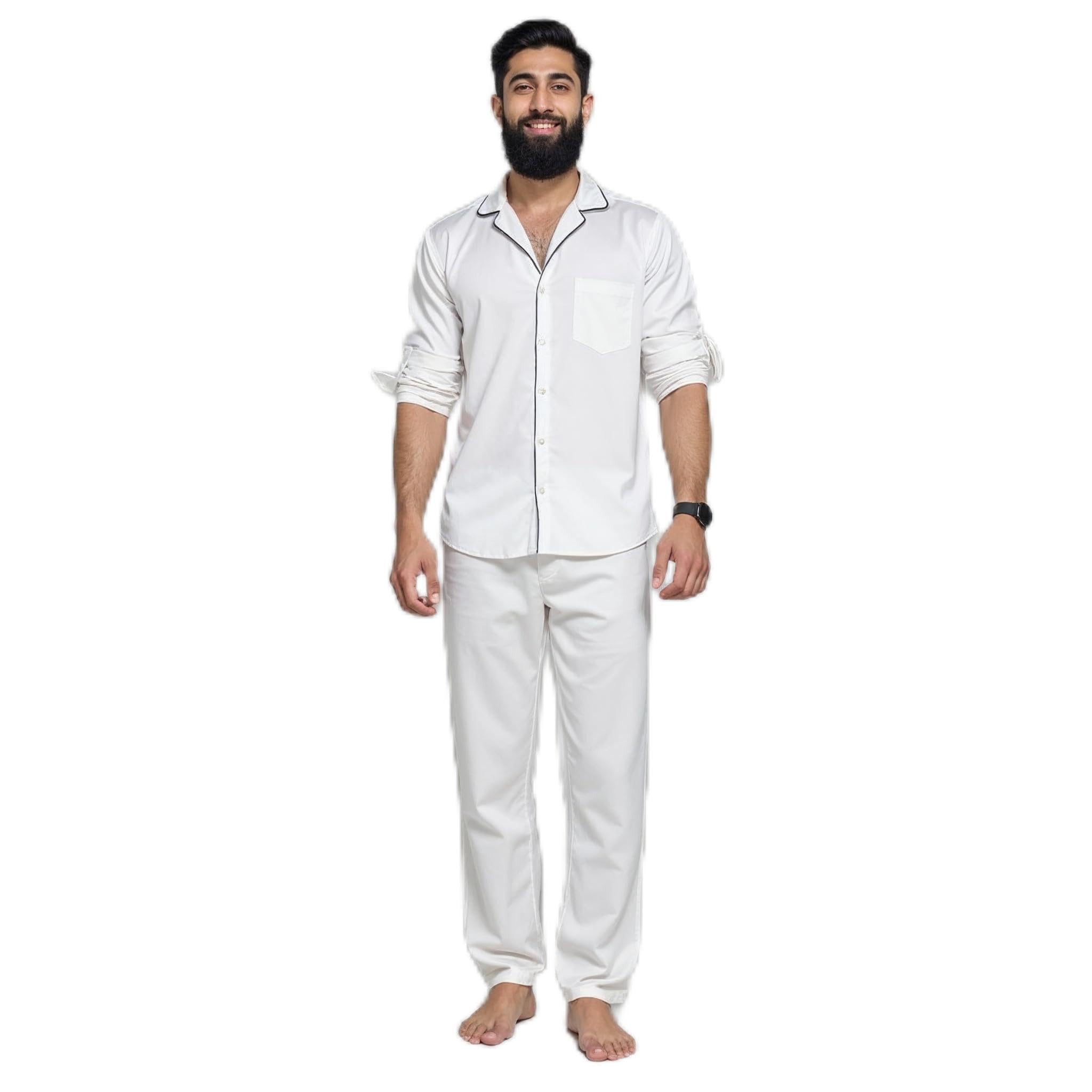 alldaysilk Men’s Silk Pajama Set | Premium Nightwear | Elegant Men’s Sleep & Lounge Wear-picture-22