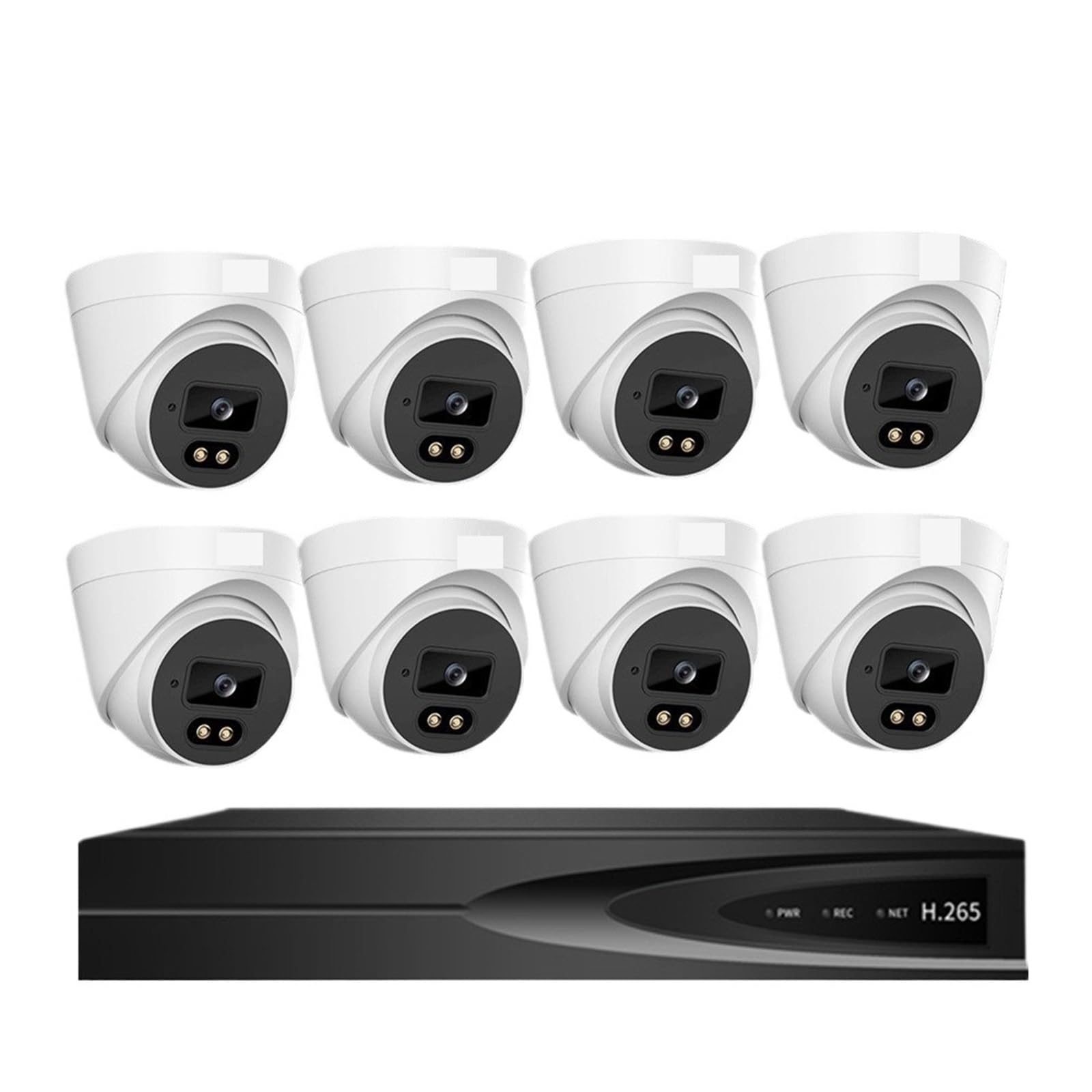 Kamera Wi-Fi, Systemy Kamer CCTV, Nadzór Wideo POE Rejestrator Ultra HD 8MP NVR 8-kanałowy Zestaw Bezpieczeństwa Podwójne Światło Smart IP, do podjazdu ogrodowego(8CH 8MP)