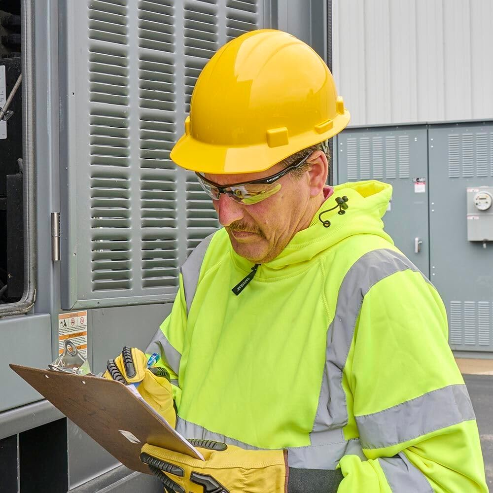 SAFEGEAR Cap Style Hard Hat, 4 Point Adjustable Ratchet Suspension, Class E and G - Image 2