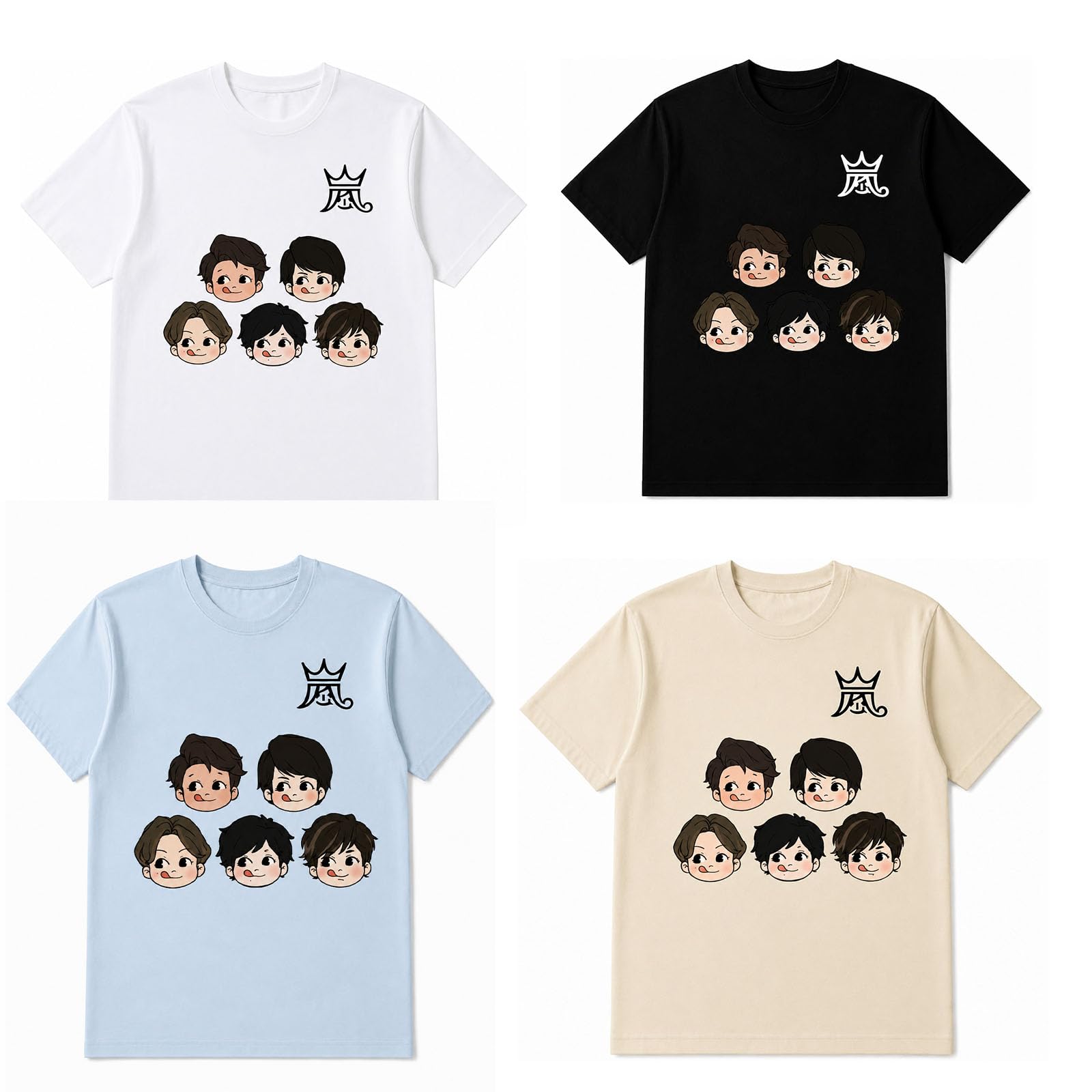 Amazon.co.jp: [mKYvBH] 嵐 2026記念デザイン 半袖Tシャツ 大人用 子供