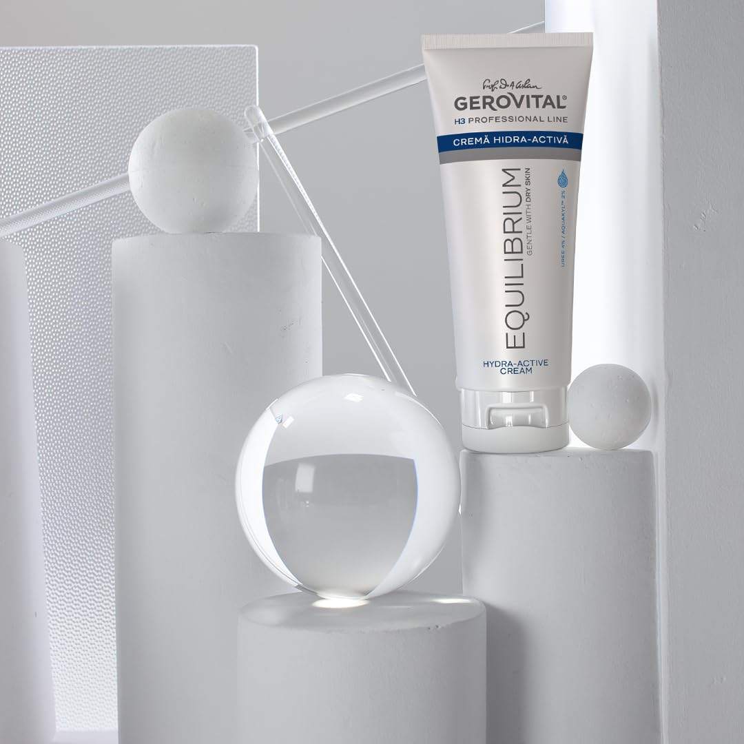 Gerovital H3 Balance Profesjonalny krem do twarzy 200 ml - mocznik 4% + Aquaxyl 2% - nawilżający do suchej, wrażliwej i odwodnionej skóry - odżywia, wzmacnia barierę skóry i zapewnia długotrwały