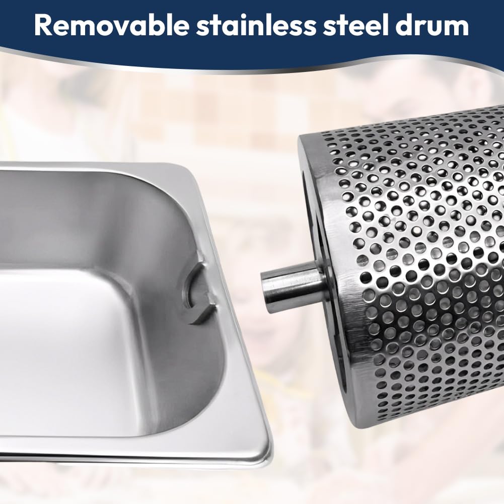 Rueda De Mantequilla De Acero Inoxidable 304 - Capacidad 1 Litro, Con Espátula, Para Untar Pan, Tostadas O Filetes Rápido