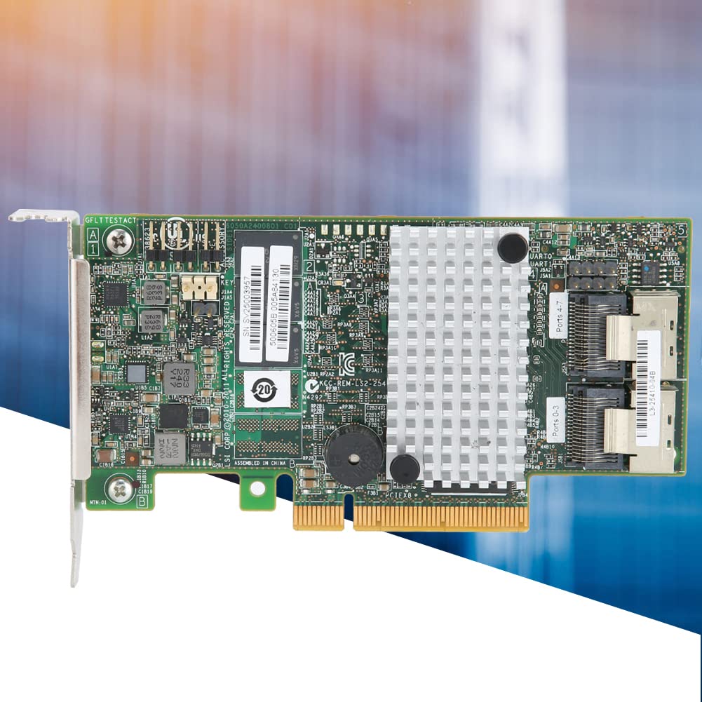 Akozon SAS LSI 9267-8i 2208 6 GB S 512 MB PCI-E 2.0 8 Porte SATA Controller SAS Raid di Espansione RAID0 1 10 Low Baffle