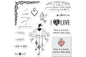 Valentines Clear Stamps for Card Making: Express Love with Every Stamp