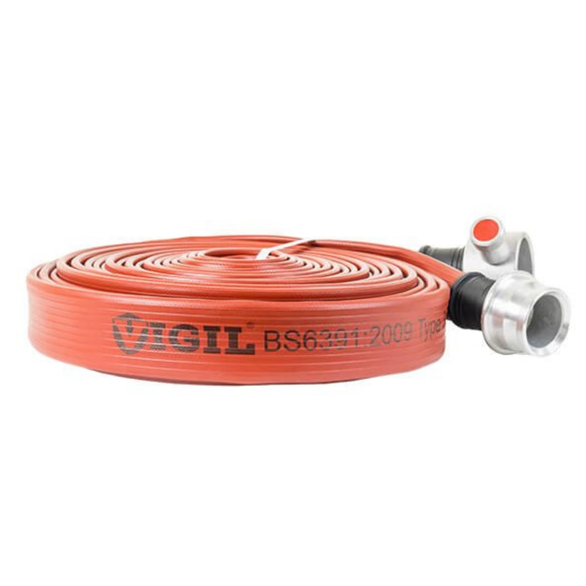 Vigil Heavy-Duty Layflat Type 3 Fire Hose - Diameter 64mm, Length 23 Metres