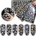 Produktbild Artlalic 4 STÜCKE Sternenhimmel Sterne Nail art Aufkleber Tipps Wraps Folientransfer 3D Weihnachten Glitters Decals DIY Dekoration (4 * 60 cm)