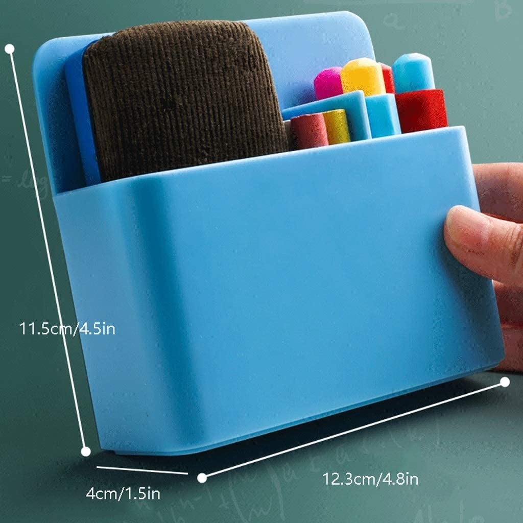 OLOTU Durevole Portapenne Magnetico, portaoggetti per armadietto Frigorifero, Lavagna, Frigorifero da Ufficio, portapenne Multifunzionale e Durevole Porta Penna