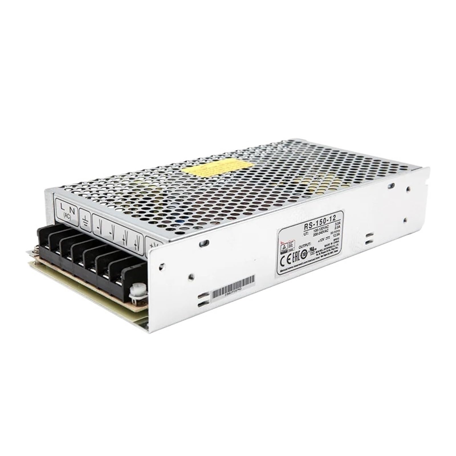 JJKKOZVQF RS-150-12 150W Single Output Switching Power Supply RS-150 12V 12.5A