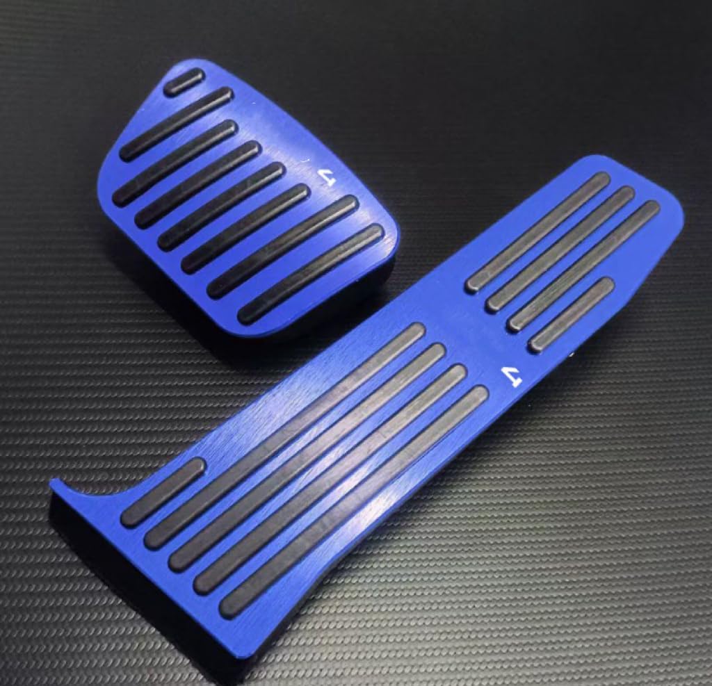 Foot Pedal Pads Set for Toyota Rav4 2026，Non-Slip Performance Aluminum Car Accessories Brake & Accelerator Pedal Covers (Blue)