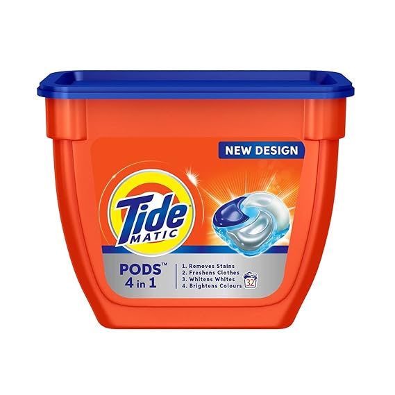 Tide Matic 4in1 PODs Detergent Pack 32 ct for Top & Front load washing