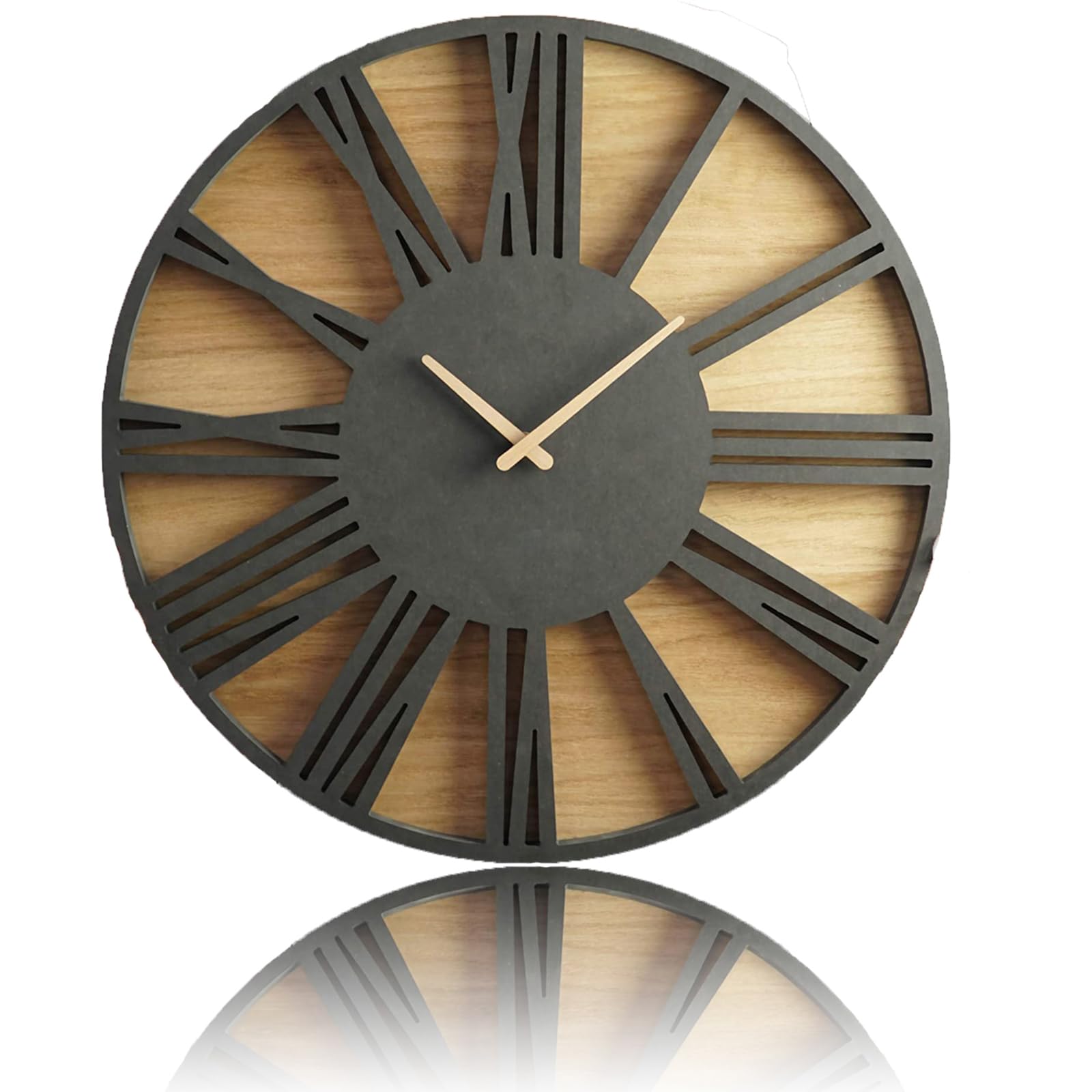 ナチュラルウッド ローマ数字 掛時計 40cm 【公式通販】