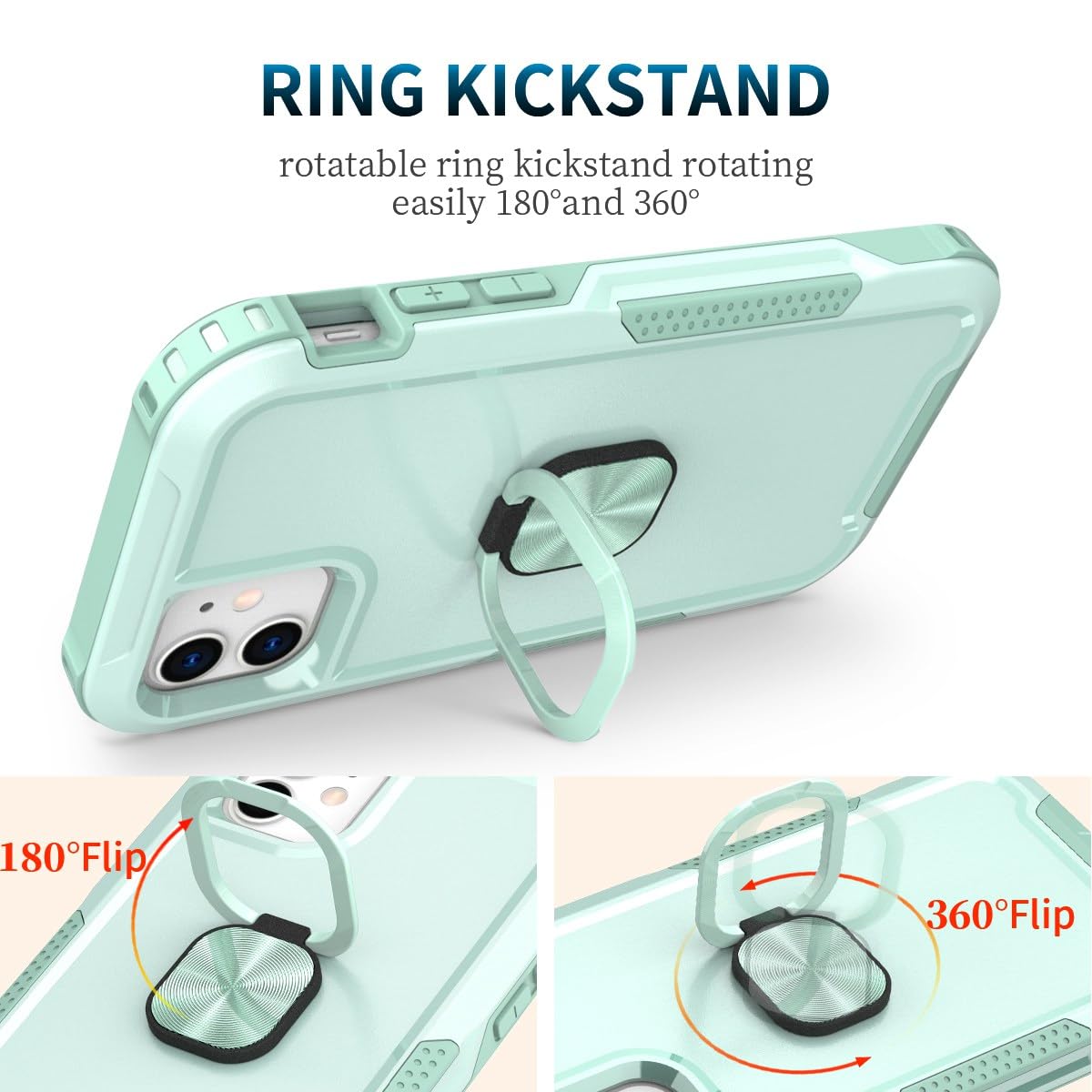 Pixel 9a Custodia Per IPhone 16 Pro Antiurto Con Anello Girevole 360° E Supporto Magnetico - Protezione Militare, Colore Oro Custodie Iphone 16 Pro