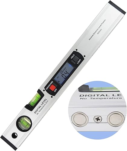 Medidor de ángulo de nivel de alcohol Imán vertical Inclinómetro de 360, nivel de espíritu, herramienta de regla digital para manitas, medición