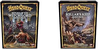 My Little Pony Avalon Hill HeroQuest Return of the Witch Lord Quest Pack, for Ages 14 and Up & Hasbro Gaming Avalon Hill HeroQuest Kellar's Keep Expansion, Ages 14 and Up 2-5 Players