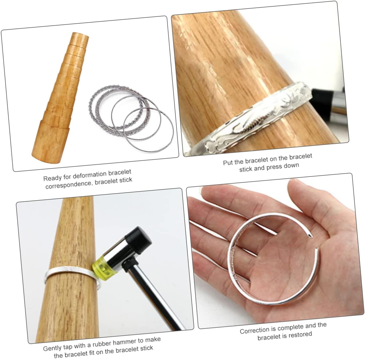 jojofuny DIY Bracelet Mandrel Tool for Jewelry Making Bangle Shaping Device with Unique Ladder Design Compact and Portable for Easy Use