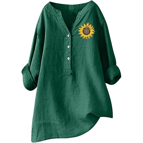 Casual Shirts for Women Womens Crewneck Pullovers Color Block Long Sleeve Side Split Tunic Tops