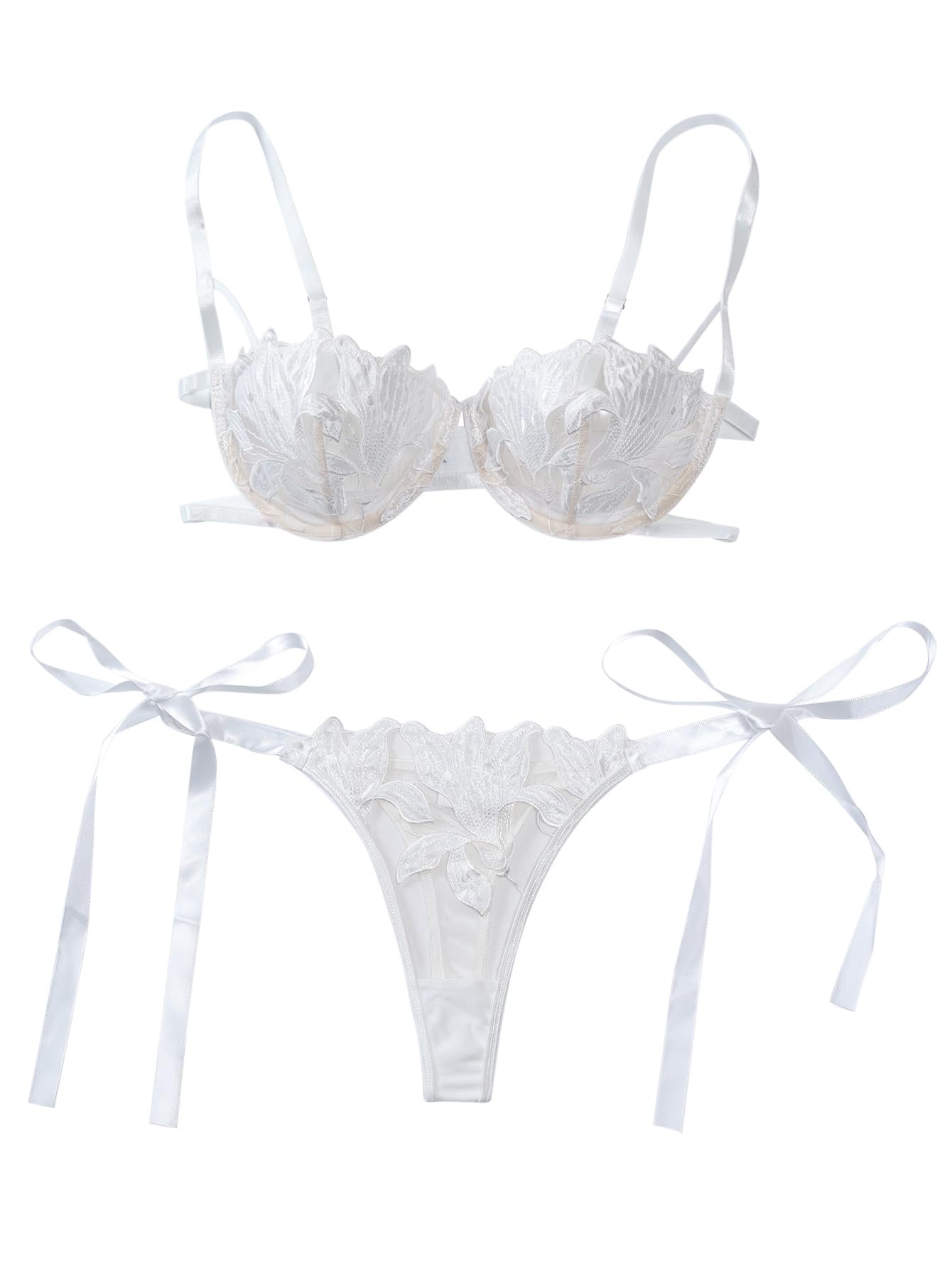 Lilosy Sexy Lingerie Set 2 Piece Women Bra and Panty