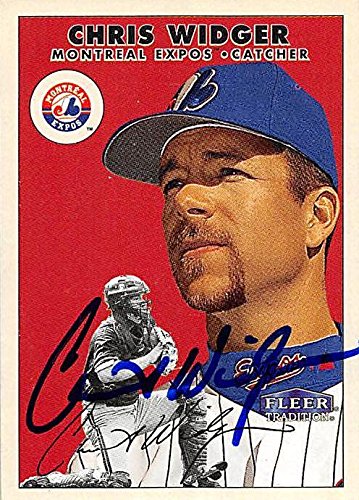 Sports Memorabilia Autograph Warehouse 244850 Chris Widger Autographed Baseball Card - Montreal Expos, FT 2000 Fleer Tradition - No. 317