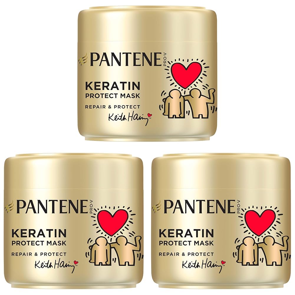 PANTENE Keith Haring Onarıcı & Koruyucu Maske 300 Mililitre (3 paketi)