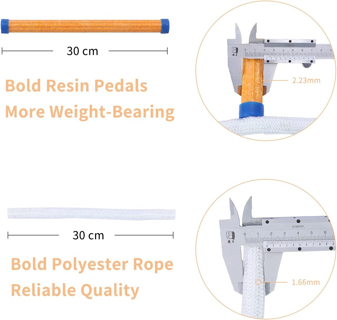 5M 16 FT Emergency Fire Escape Ladder Flame Resistant Safety Rope Escape Ladder with 2 Hook Carabiners for Kids and Adults Fast to Deploy Sturdy and Strong Portable and Reusable, Tested to 2000 Pounds - - 