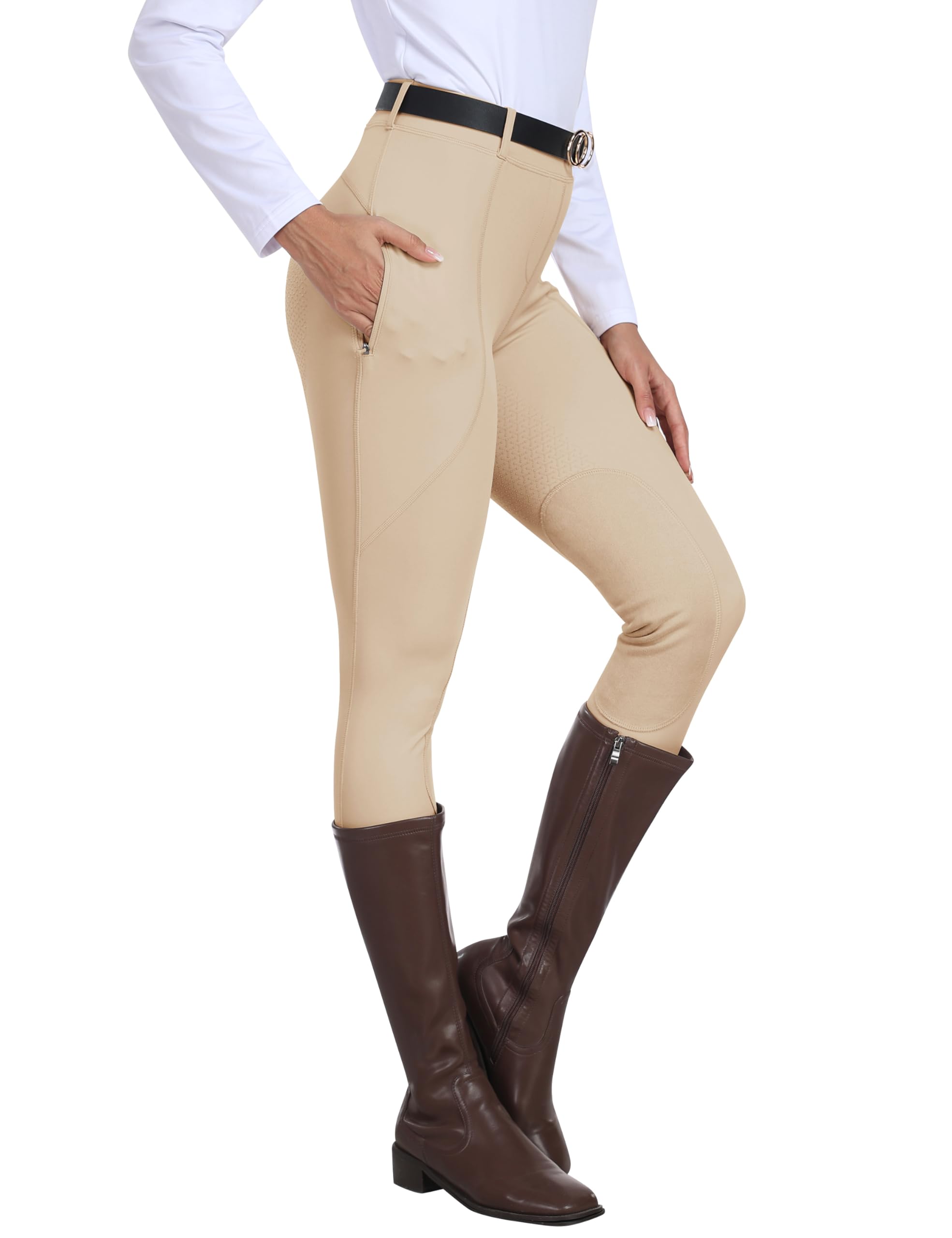MoFiz Damen Reitsport Hosen Reithose Reitleggings Silikon Vo