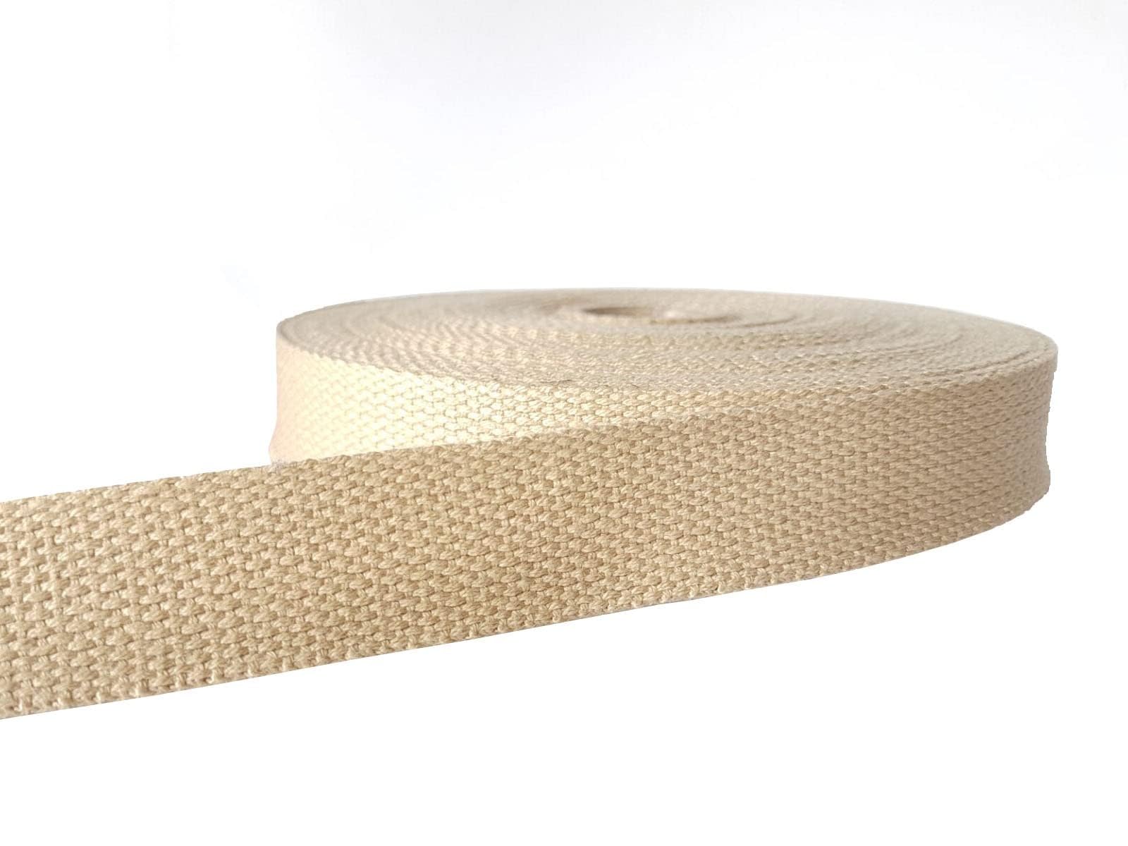 ABB Ropes & Niwars 25 MM Khaki Spun Polyester Webbing Sling Belt for Lifting and for Bags Luggage School and Collage Bag Travel Bag Sports Safety Harness Purpose and DIY - 25mm (1 inch) x 25 Mtrs-picture-18