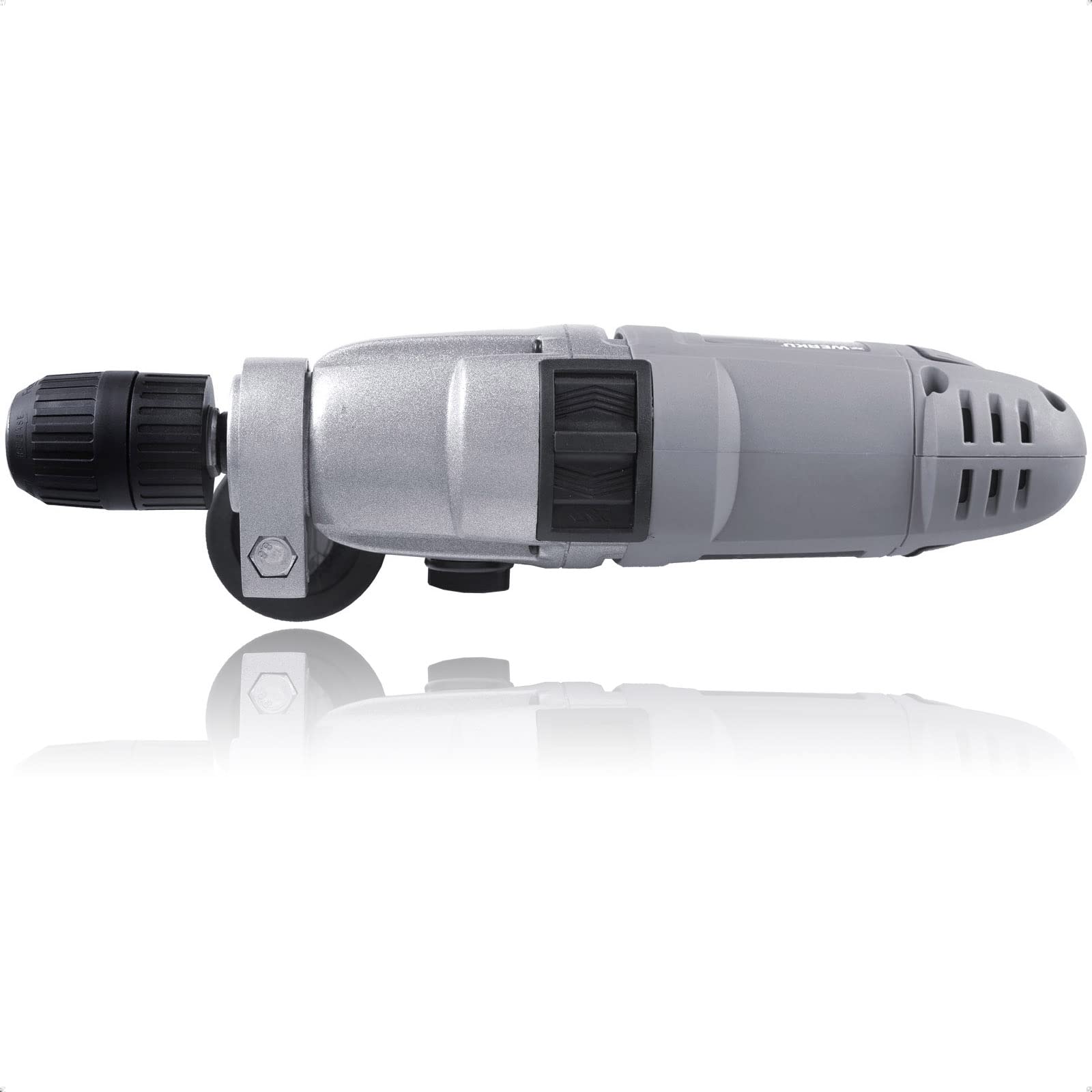 Werku WK403170, Taladro Martillo Percutor, Calidad Profesional, Potencia 1050 W, Portabrocas Automático 2-13 mm, Incluye Guía Profundidad Taladrado