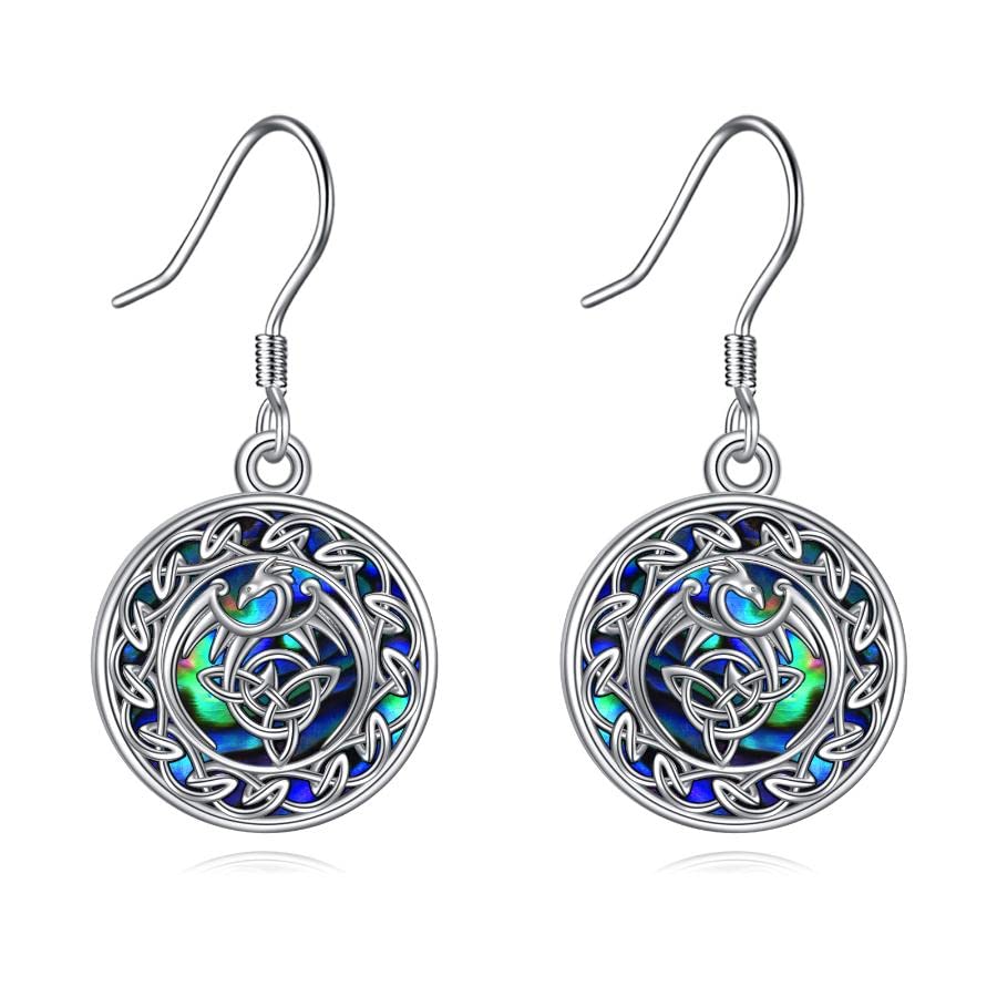 DRAGÓN PENDIENTES 925ER Plata Símbolo Joya - De Nuevo EUR 26,68 - FR