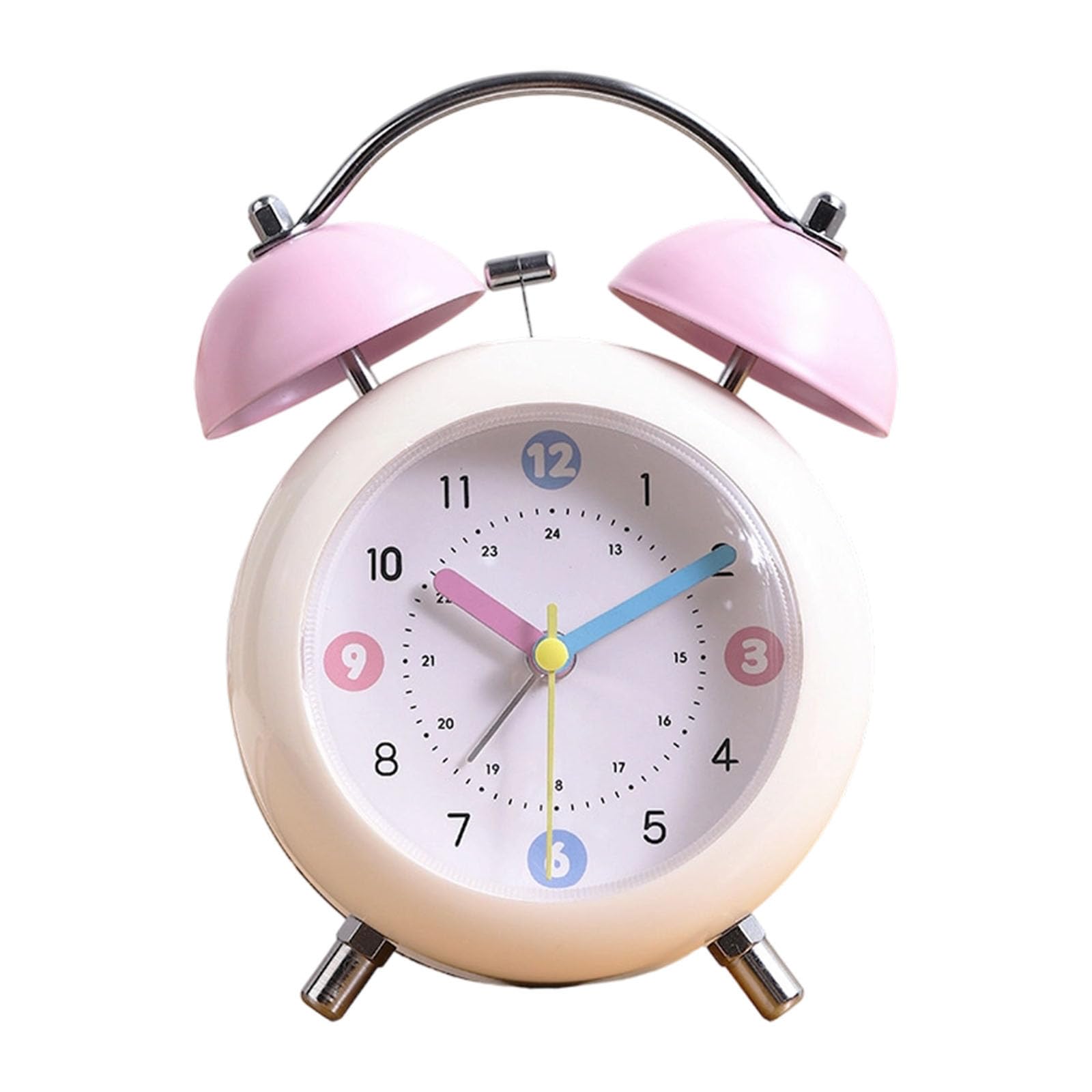 Geavonyg Metal Bells Alarm Clock with Strong Sound Ideal for Bedside Students and Professional Accurate Timekeeping Mechanical Toll Alarm Clock