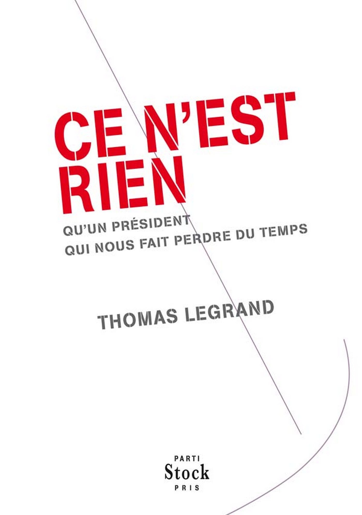 Ce n'est rien: qu'un président qui nous fait perdre du temps (Parti pris) (French Edition)