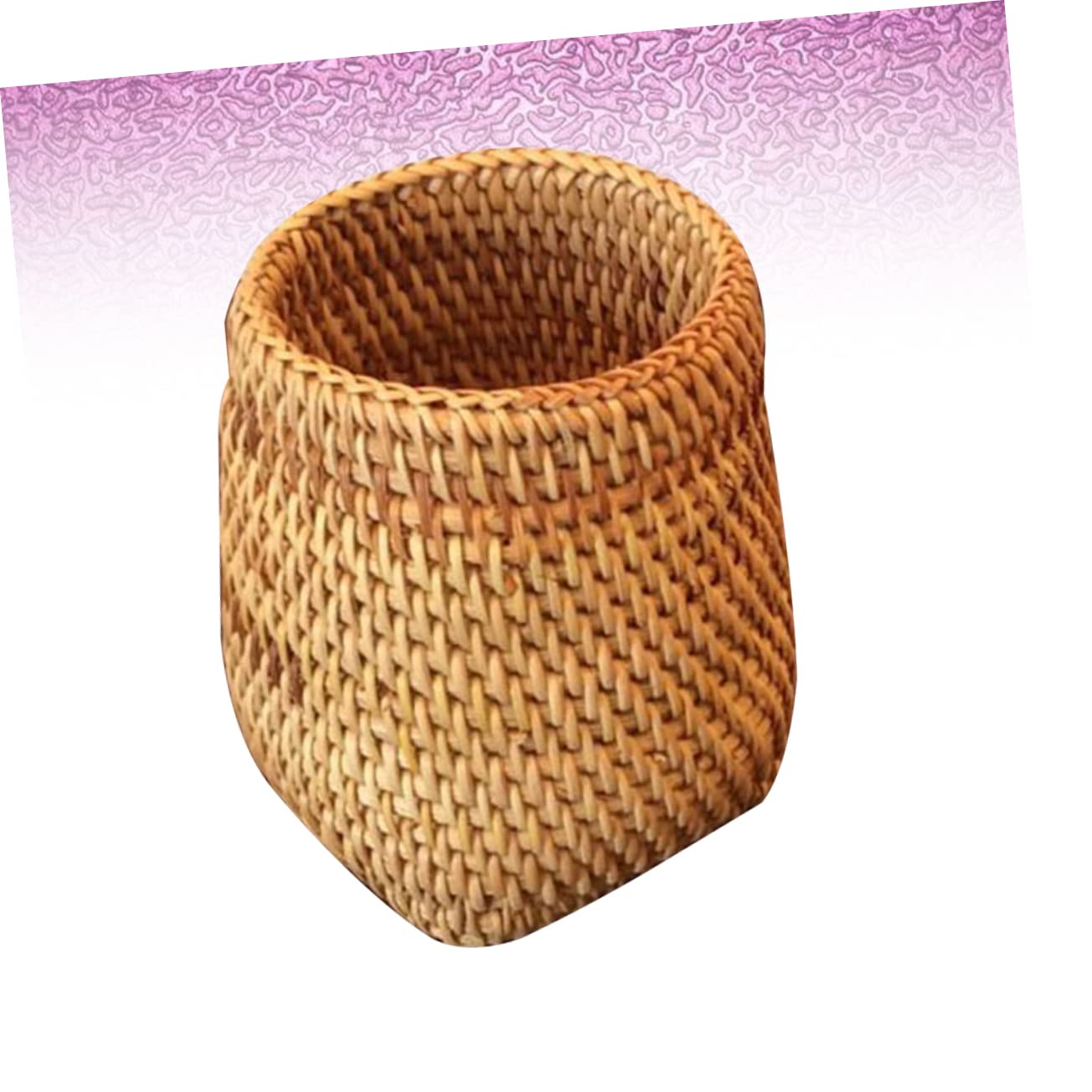 Operitacx 3piezas Contenedor De Almacenamiento De Juego De Té De Ratán Mano Cesta Creativa Para Ceremonia Del Té Multifuncional Como Soporte De Bolígrafos Para Hogar Oficina y