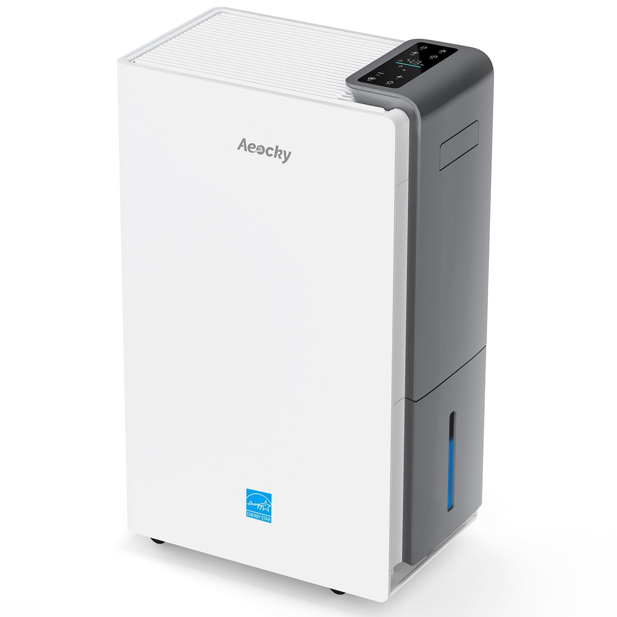 4500 Sq.Ft Most Efficient Energy Star 2025 Dehumidifier,AEOCKY Max 80 Pint/D(Standard 56Pint/D) Smart Compressor Dehumidifier with Drain Hose, Intelligent Humidistat,for Basement,Bedroom,Home,Bathroom4500 Sq.Ft Most Efficient Energy Star 2025 Dehumi…
