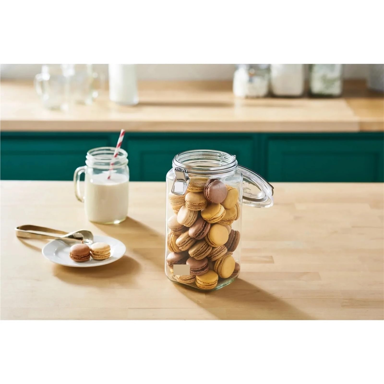 Barattolo di caramelle da mezzo gallone vetro ermetico con coperchio for la conservazione degli alimenti Per Caramelle