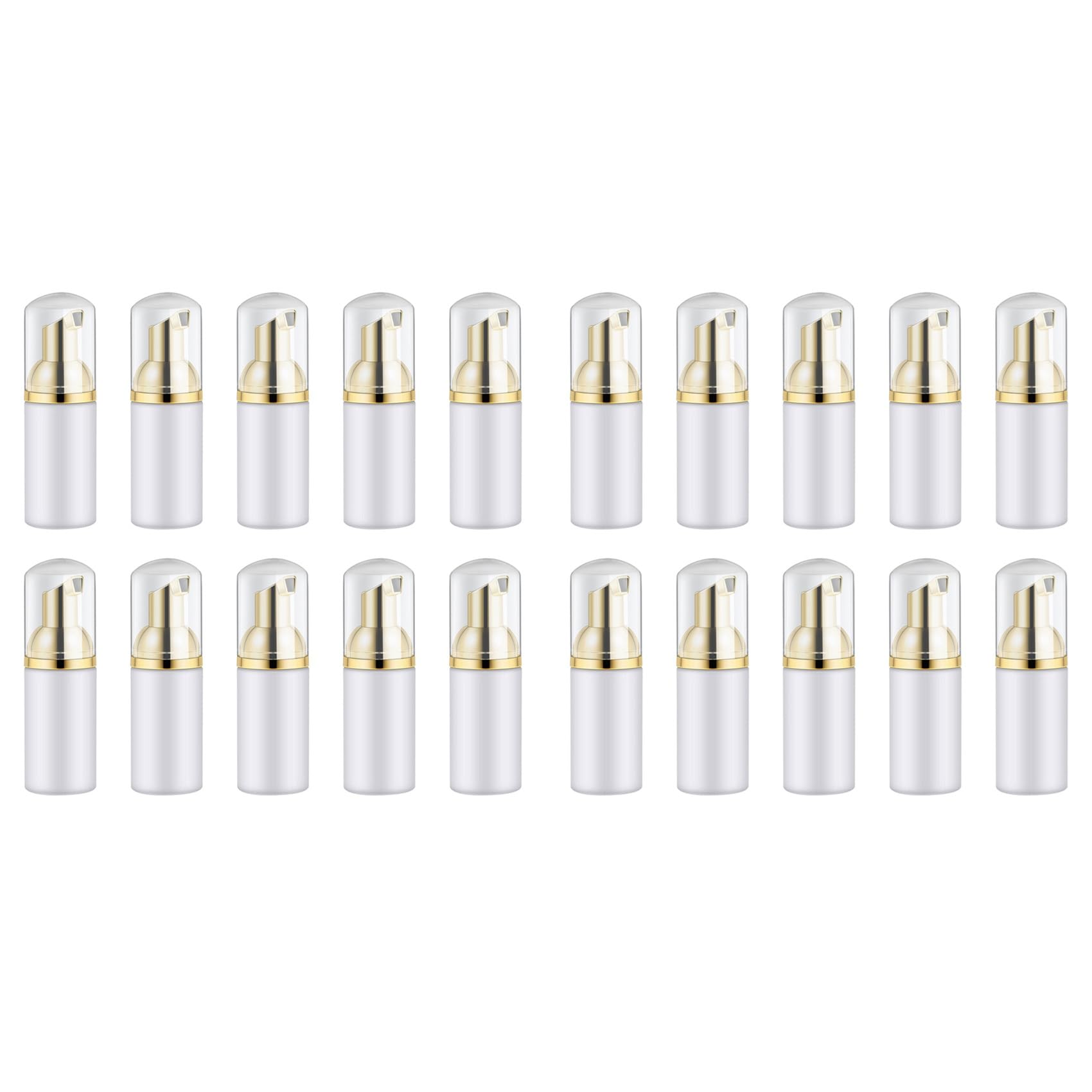 Jnchdghwa 20Pcs 30ML Plastic Foam Bottle Soap Mousses Liquid Dispenser Froth Shampoo Lotion Bottling Face Cleaner Pump Bottles