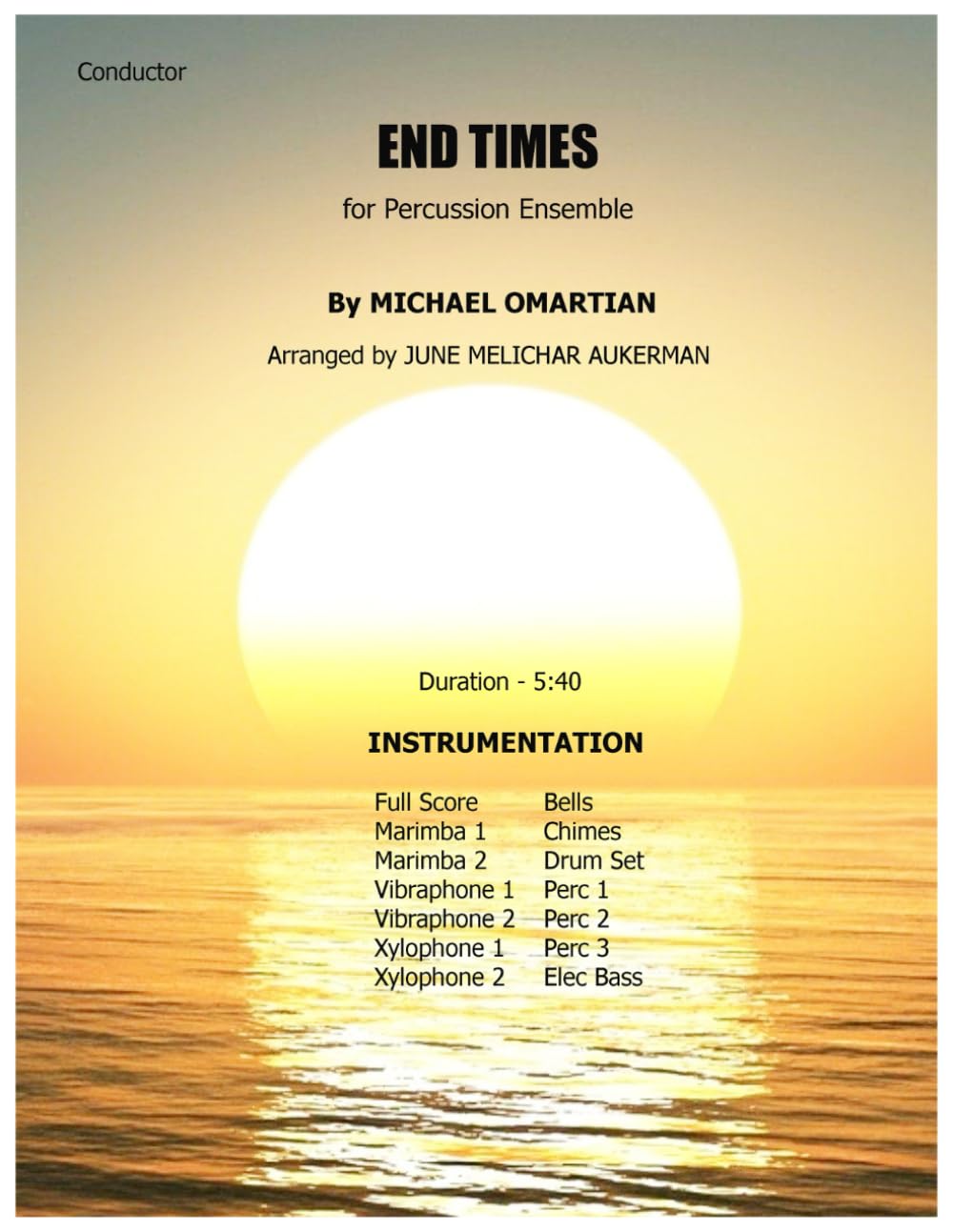 Percussion Ensemble - END TIMES: Sheet Music