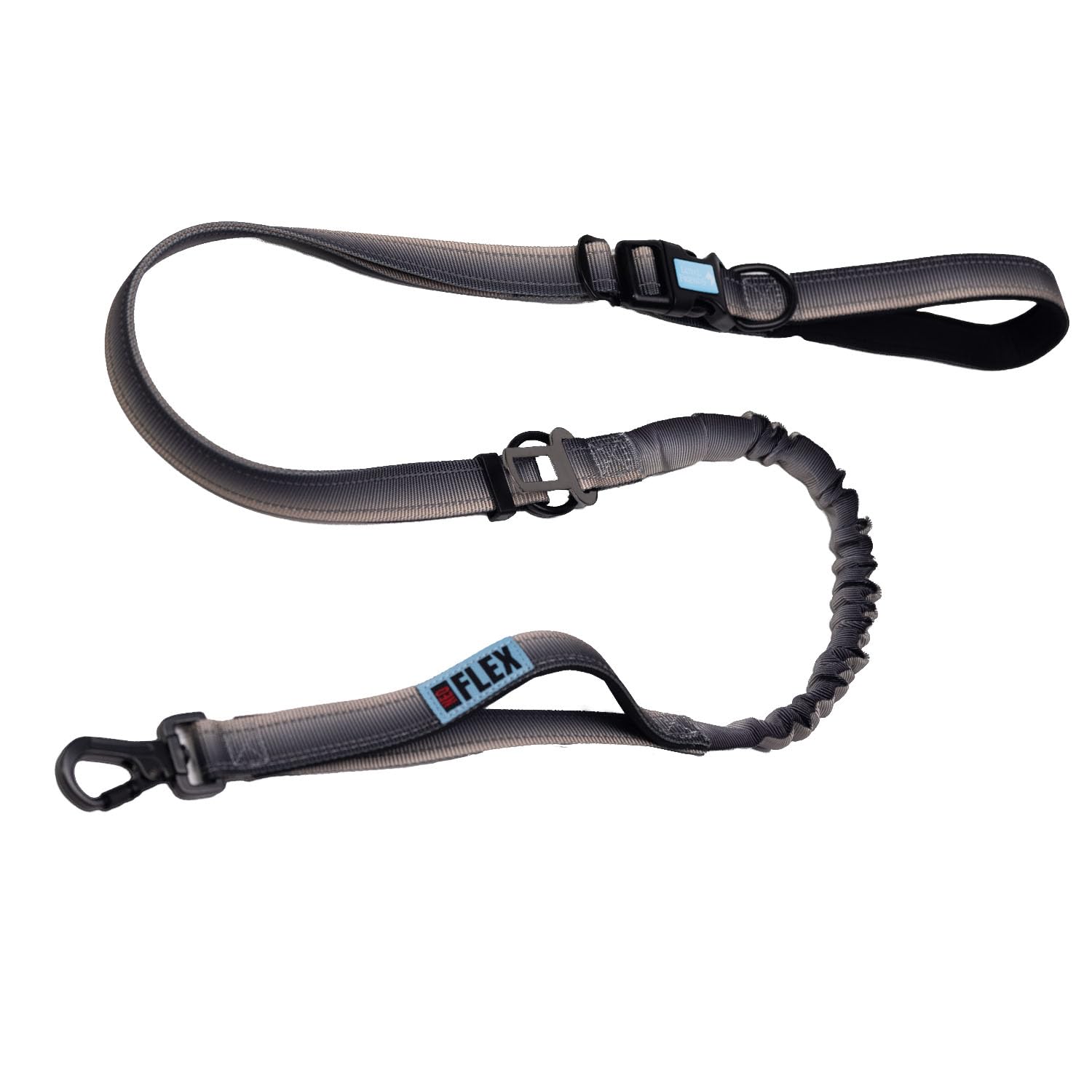 NeoFlex Premium Dog Leash - Stylish Leash for Medium, Small & Large Dogs - Heavy Duty, Wearable Design for You & Dog - Ideal for Pulling Dogs & Large Breeds - Durable & Comfortable - Grey