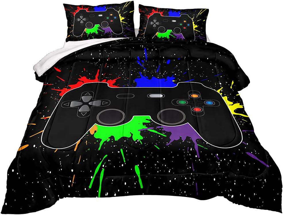 Z.Jian HOME Gaming Comforter for Boys Teen,Game Contoller