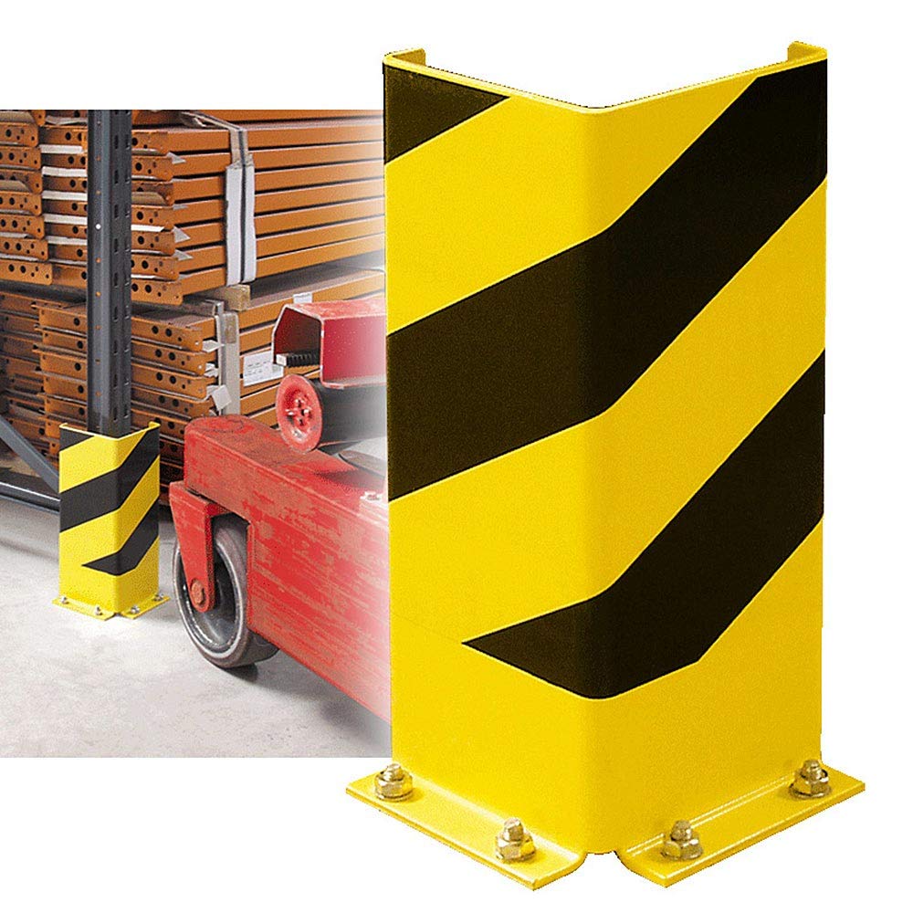 BRB 3x Anfahrschutz, 400 mm hoch, Schenkelbreite 160 mm, Schutz für Regalrahmen