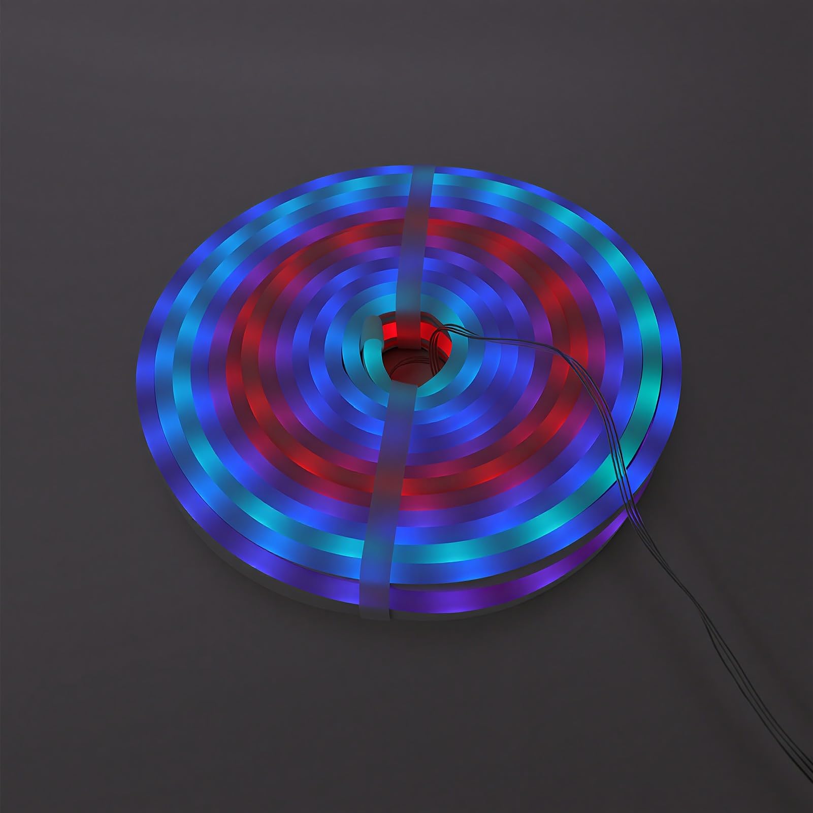 ViaGasaFamido Luces de Cuerda LED Flexibles de 10 M con Control Remoto, | Control Remoto por Infrarrojos, Control Dual de Aplicación Móvil Bluetooth, Tira de Luz de Neón LED para Decoración de