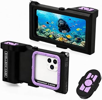 Waterproof Phone Case for Diving, Underwater Case with Bluetooth Remote