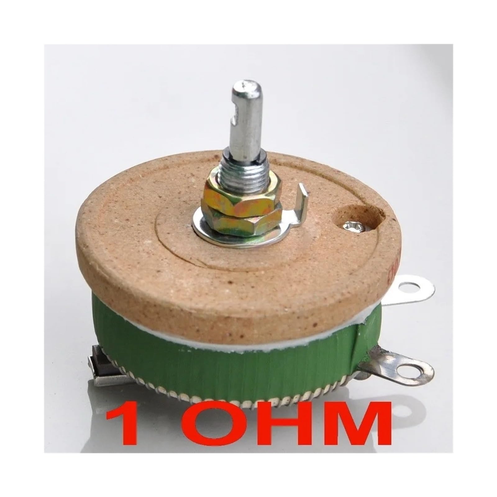 MUHM Potenziometro a Filo Avvolto ad Alta Potenza da 50 W 1 Ohm, reostato, Resistenza variabile, 50 Watt.