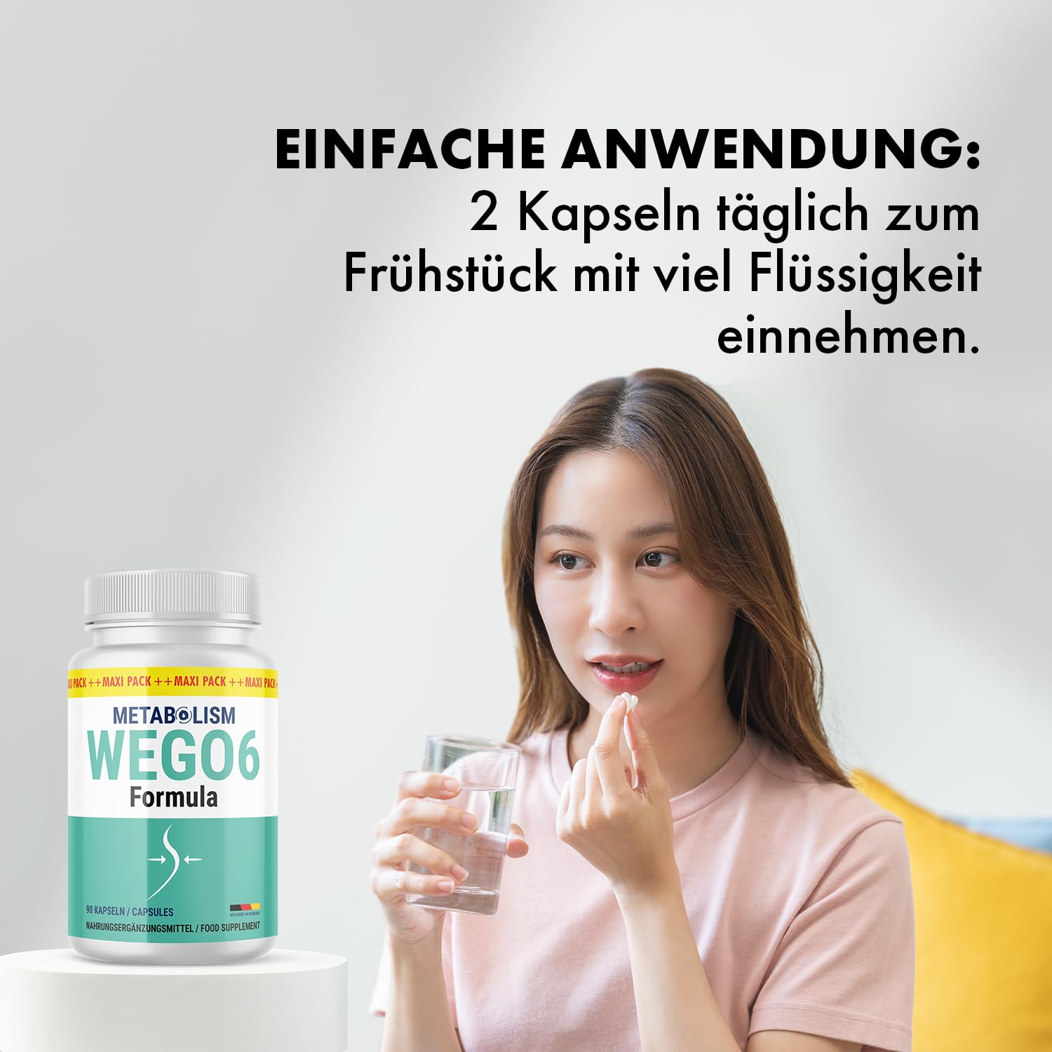 Metabo Wego6 Formula Kapseln | Mit Apfelessig | 90 Kapseln