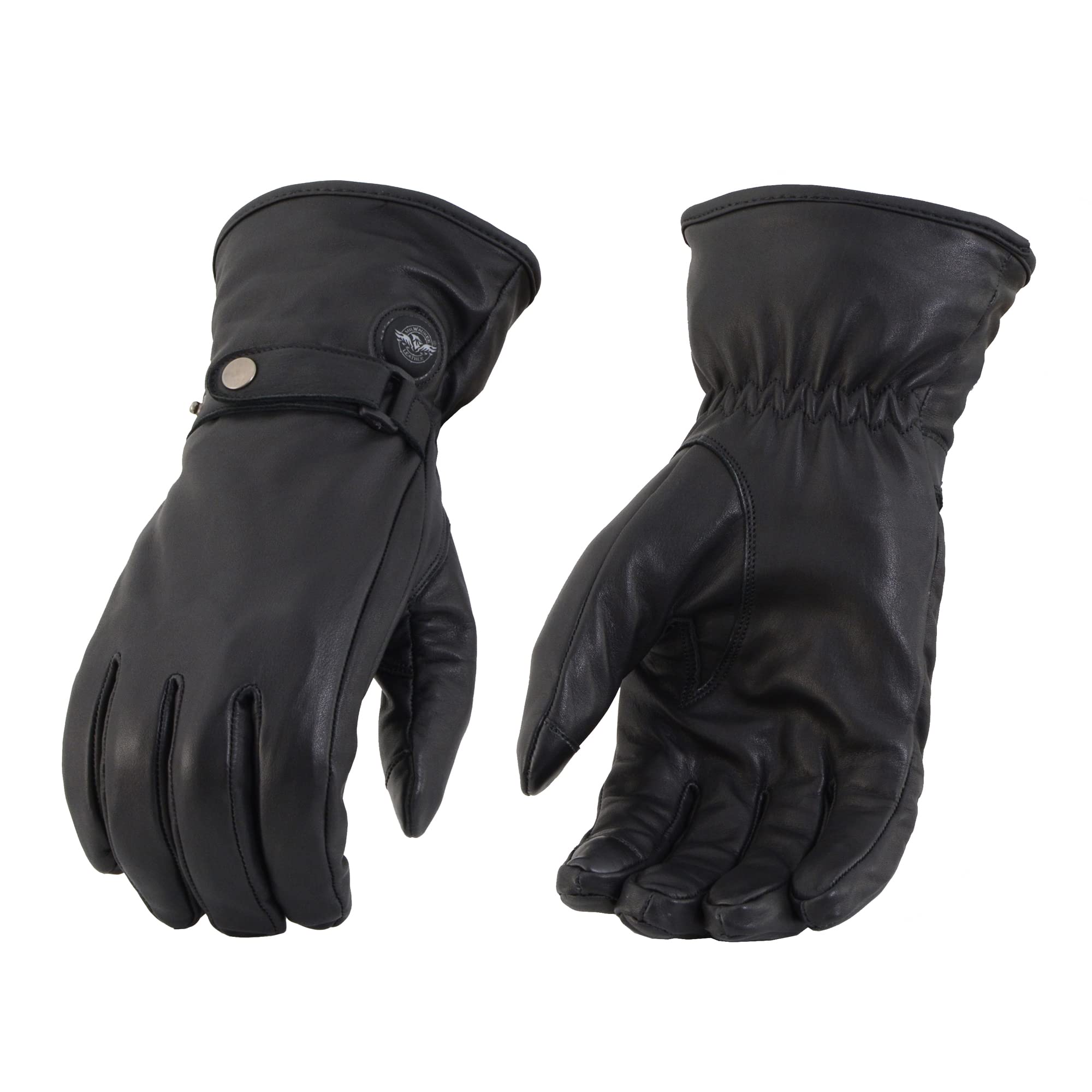 Milwaukee Leather MG7519SET Men’s Black Heated ‘Fashion Gloves’ with i-Touch Technology (Rechargeable Battery Pack Included) (X-Large)