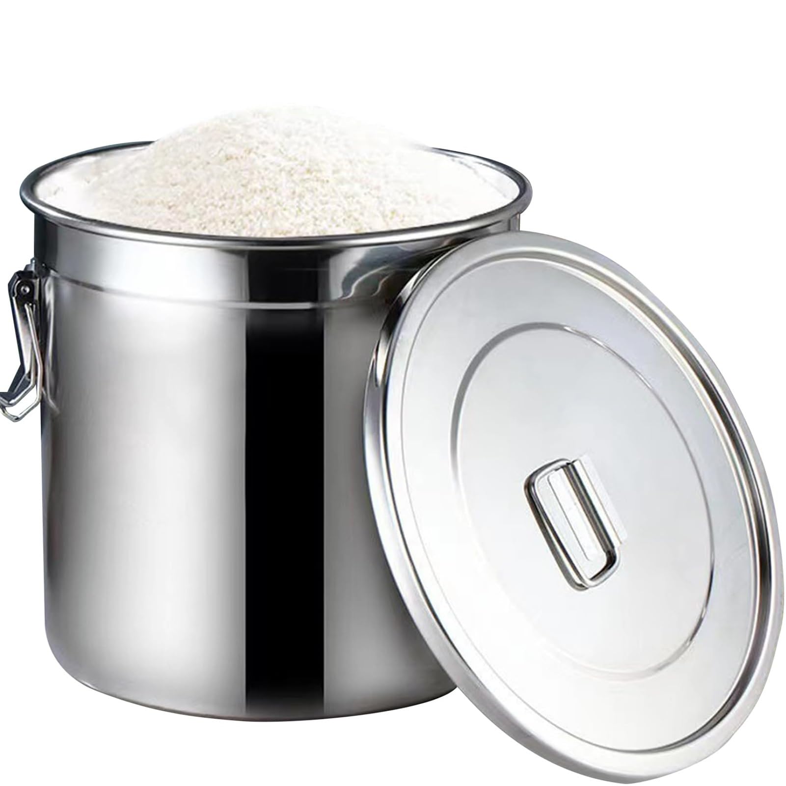 Garnek do zupy z pokrywką, 12 l, pojemniki ze stali nierdzewnej do kontaktu z żywnością, pogrubione, hermetyczne pojemniki kuchenne z pokrywkami i uchwytem, ​​duży garnek kuchenny, artykuły kuchenne