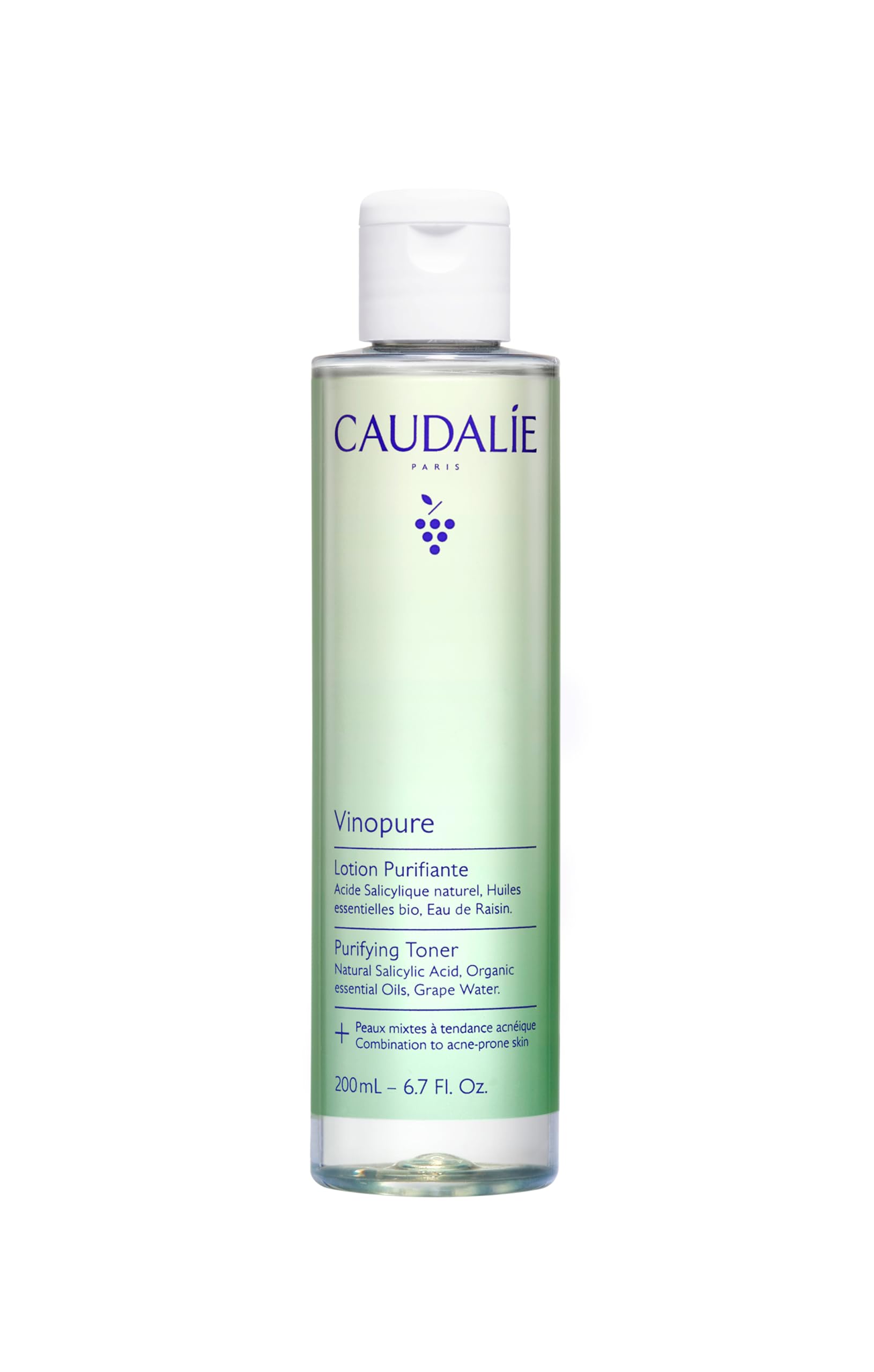 Caudalie Purifying Toner, Salicylic Acid, Acne, 200ml