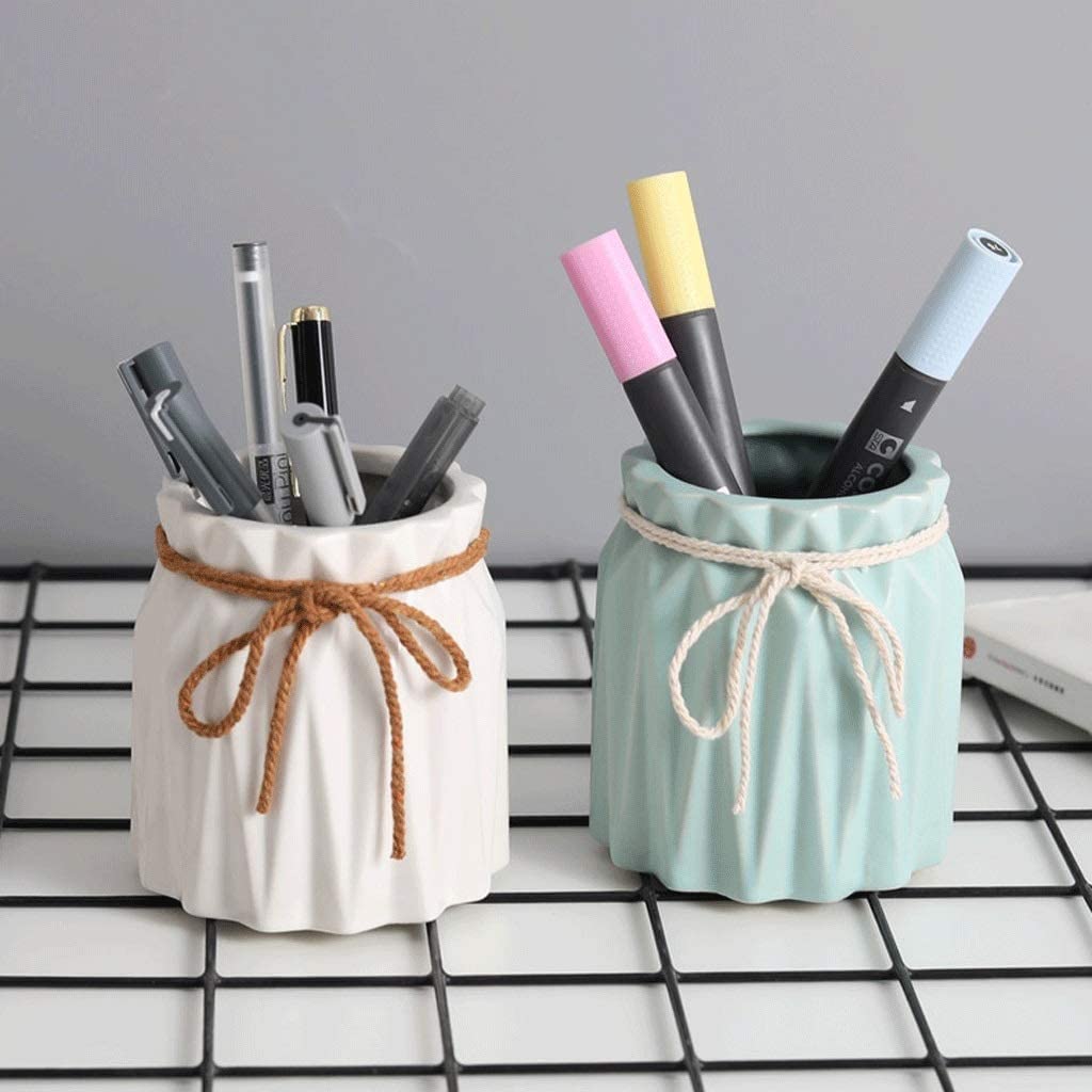 Schreibtisch-Stiftehalter, langlebiger Keramik-Stiftehalter, kreativer Schreibtisch-Organizer, Make-up-Pinselhalter, multifunktionale Stiftaufbewahrung mit großem Fassun