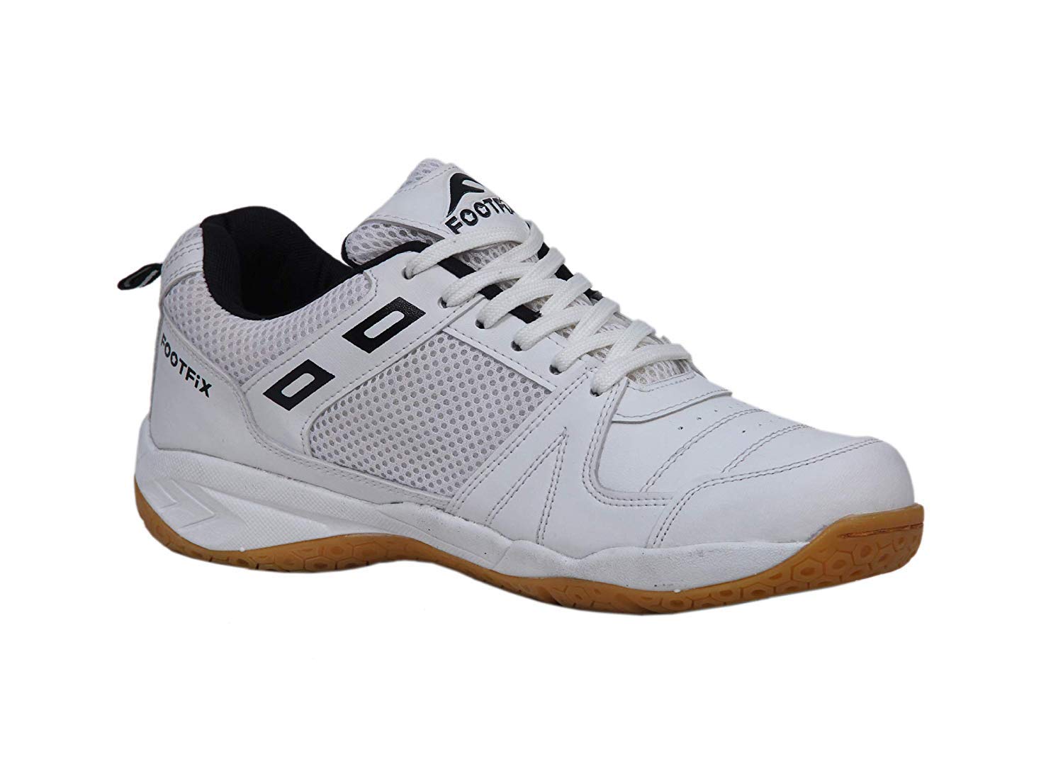 FOOTFIX Boys Squash White (Non-Marking) Gym/Badminton Shoes(Size9Uk/Ind) (B07N6D4P3P) Amazon Price History, Amazon Price Tracker