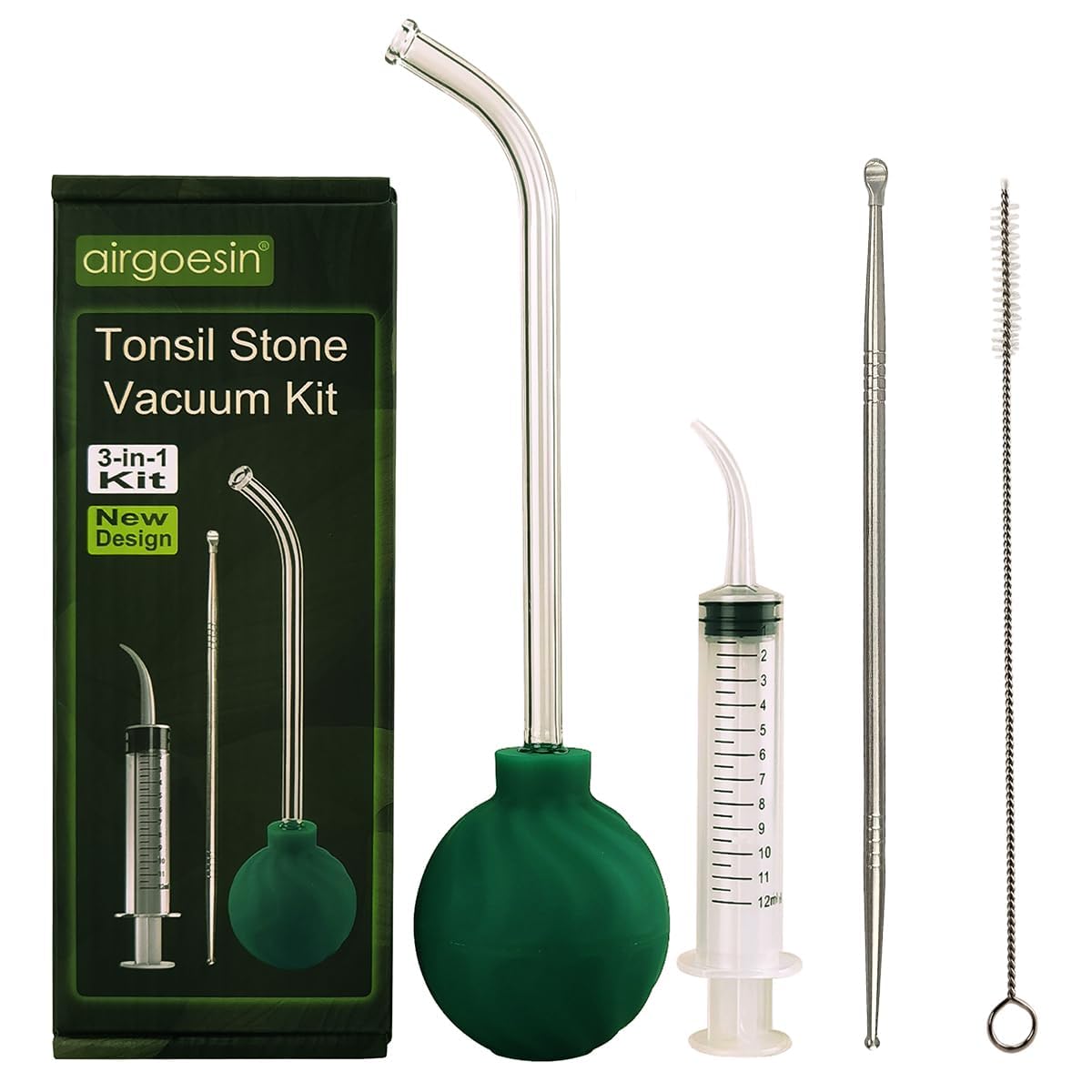 airgoesin 3-In-1 Tonsil Stone Removal Remover Kit - dental care kits | Mubboo